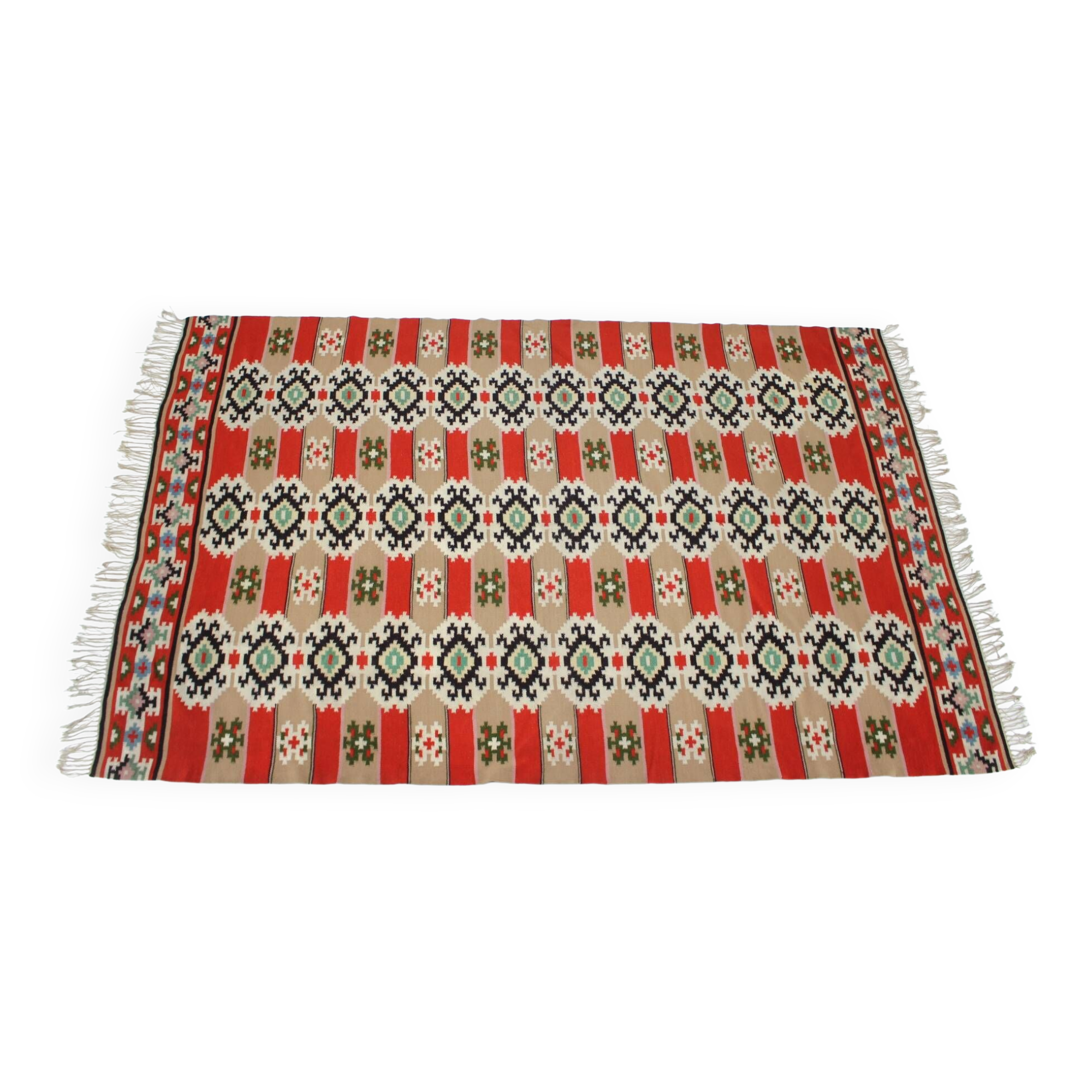 1940s Wool Rug/Carpet, Czechoslovakia