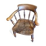 Antique Victorian Captain's Chair