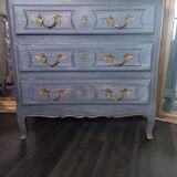 Louis XV style patinated chest of drawers