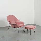 Womb Chair 1st edition by Eero Saarinen, Knoll circa 1948.