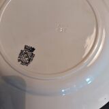 Assiettes plates Sarreguemines fin XIXème série de deux