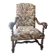Antique armchair in Henri II style with masks