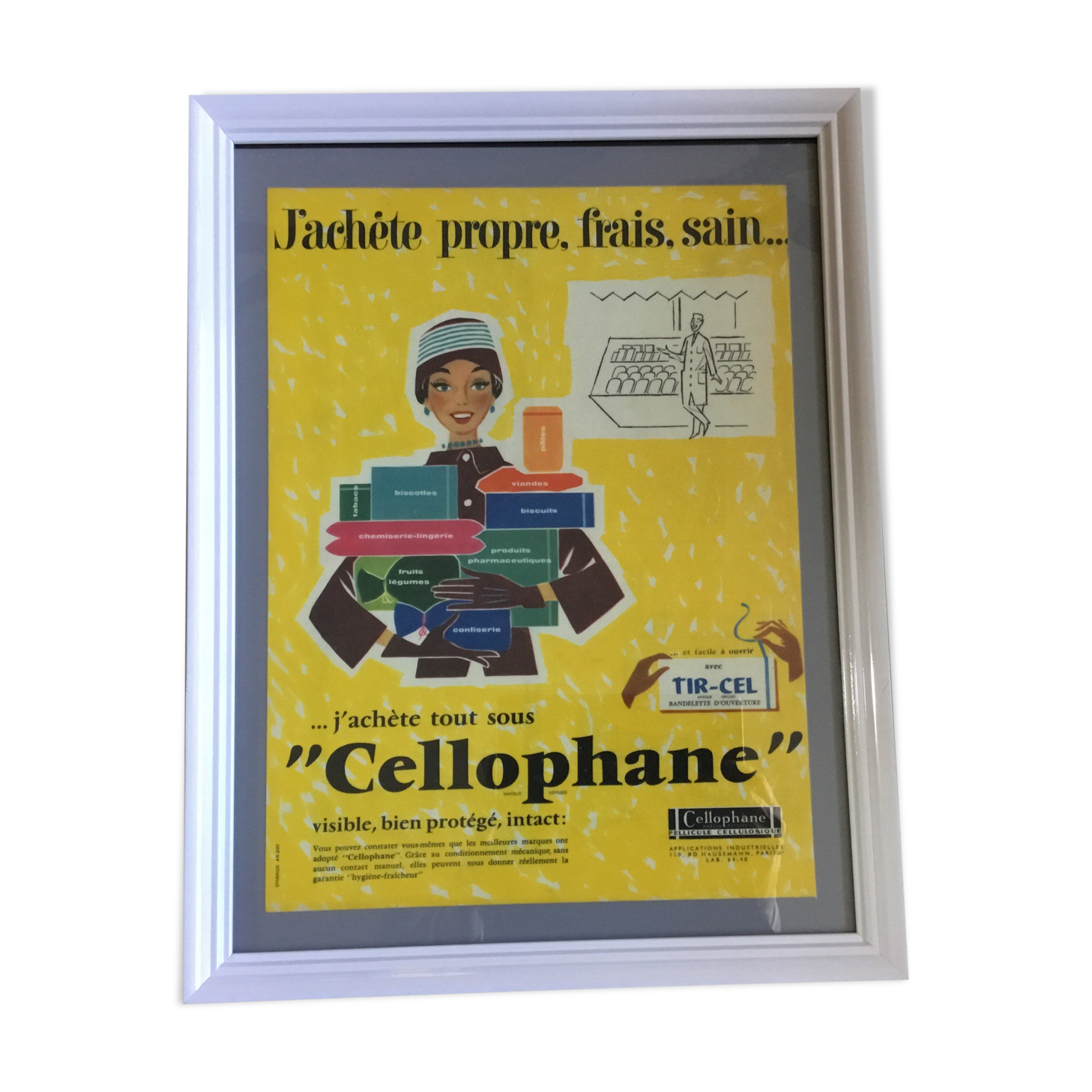 Vintage advertising frame