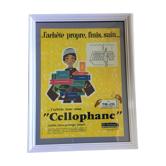 Cadre publicité vintage