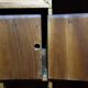 Large vintage wooden mailbox block