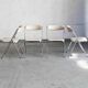 Set of 4 'Plia' dining chairs by Giancarlo Piretti
