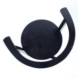 Black Interwar Period Oak Club Armchair, Czechoslovakia 1930s