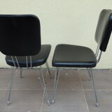 Pair of SIF chairs feet vintage Eiffel