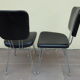 Paire de chaises SIF pieds Eiffel vintage