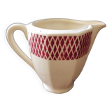 Vintage French milk jug, Badonviller porcelaine