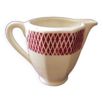 Vintage French milk jug, Badonviller porcelaine
