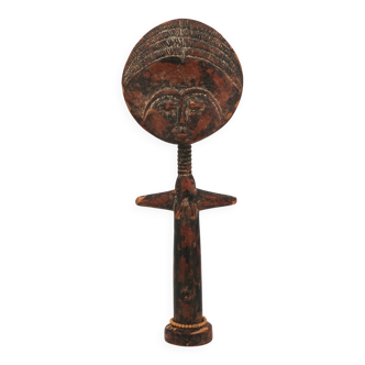 Ashanti Akuaba African Art Statue from Ghana, wooden, 1980s.