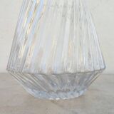 Contemporary embossed crystal vase