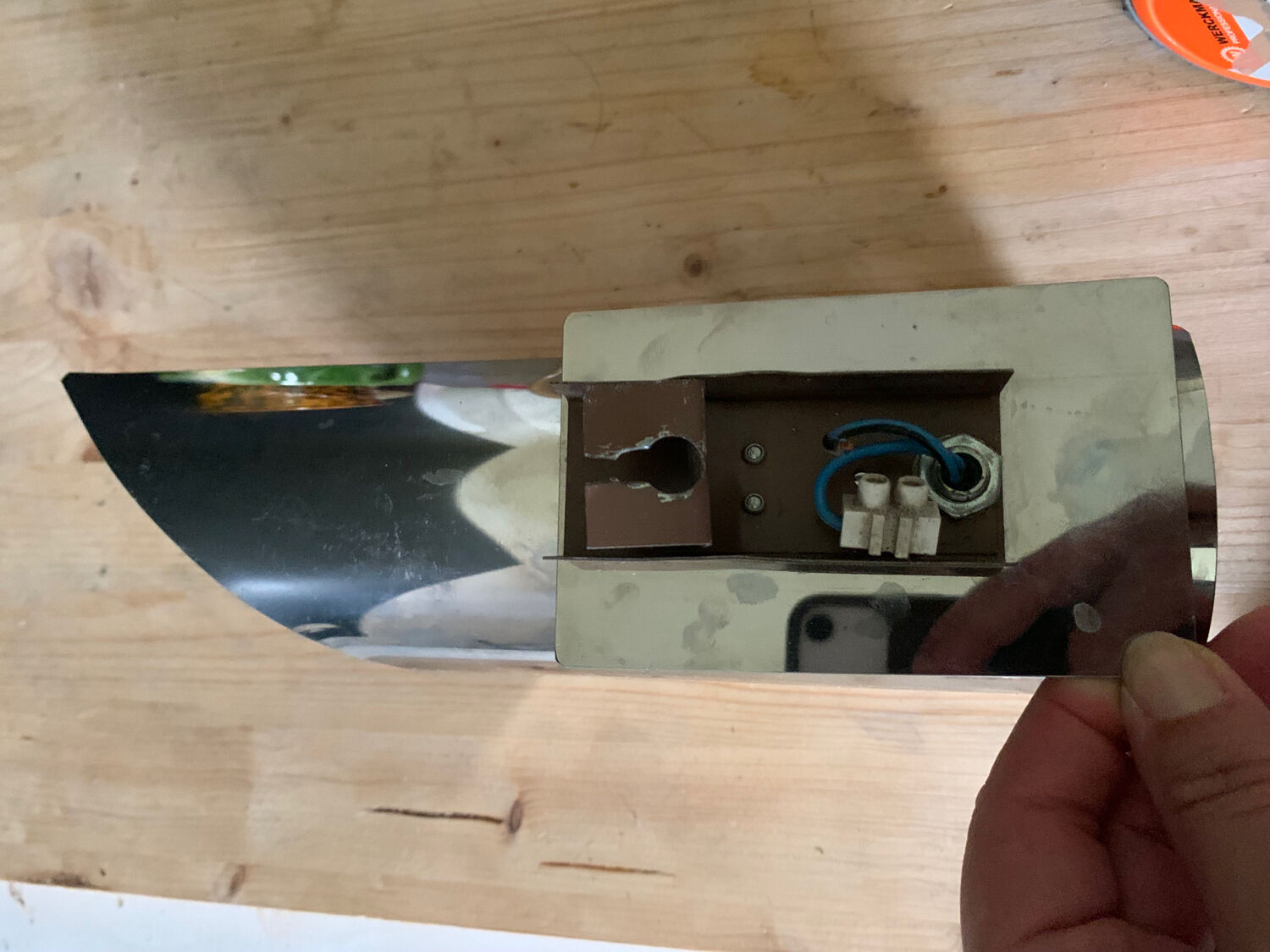 Vintage chrome wall lamp