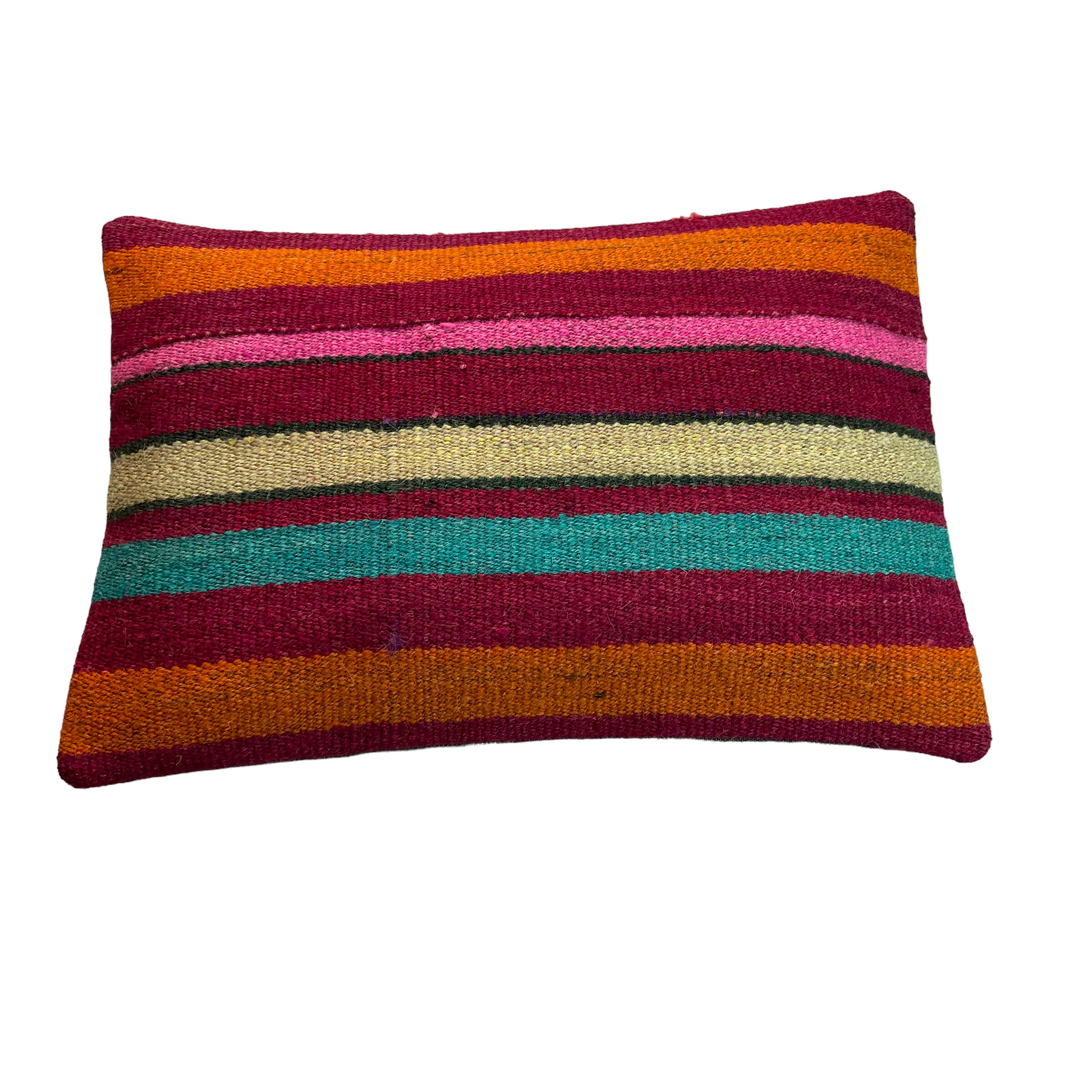 Vintage turkish kilim cushion cover, 30 x 50 cm
