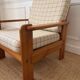 Modernist armchair in solid pine