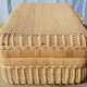 Rattan wicker suitcase