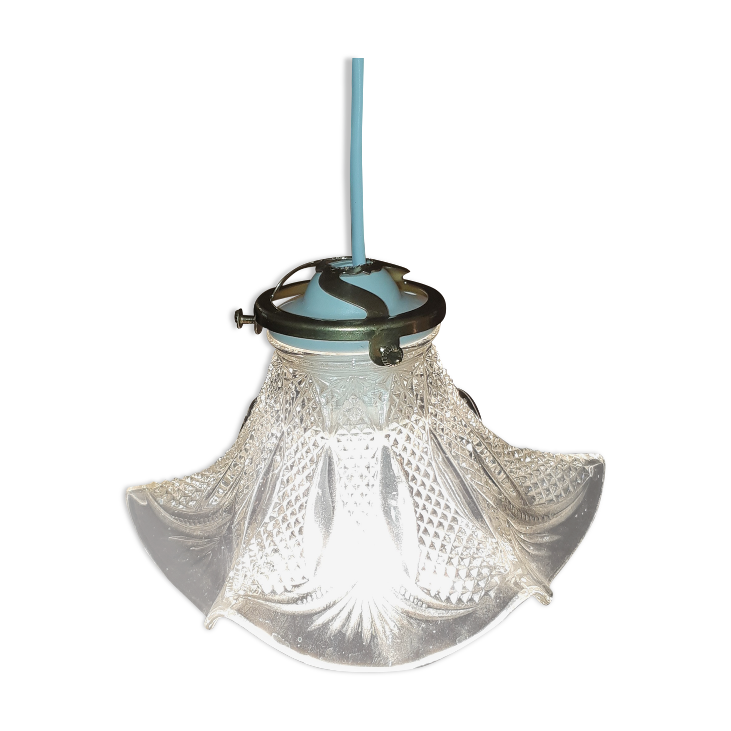 Retro glass walking lamp