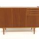 Enfilade scandinave en teck et en chêne, Suède, 1960