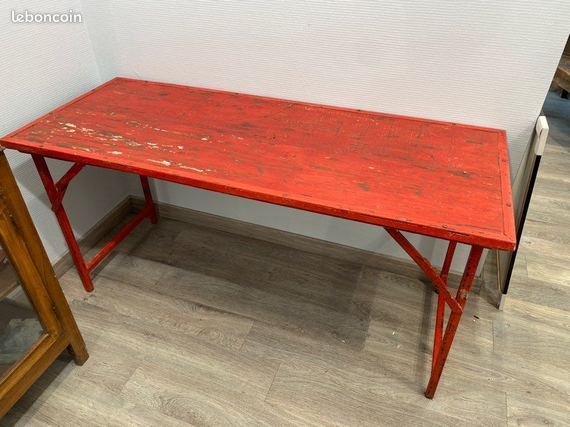 Old vintage industrial table