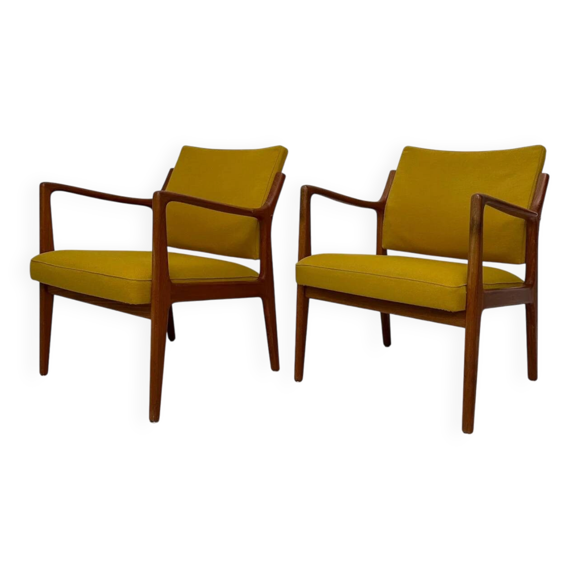 1960s vintage Swedish mid-century easy chairs by Karl-Erik Ekselius for J.O. Carlsson