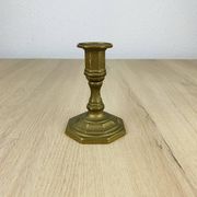 Vintage gold-plated brass candlestick