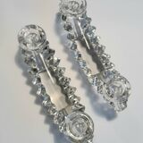 Glass candlesticks