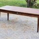Oak farmhouse table nineteenth century feet spindles 2 drawers 199cm