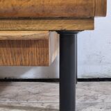 Vintage Czech Burr Walnut Bar Cabinet 1950s