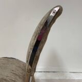 Set of 5 chrome chairs by Boris Tabacoff for Maison Christophe, circa 1900