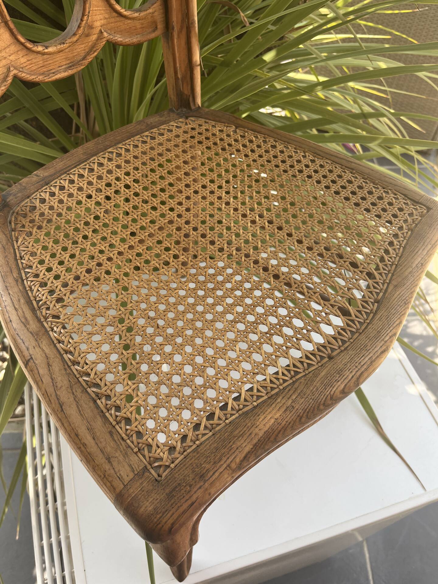 Caned chair for children