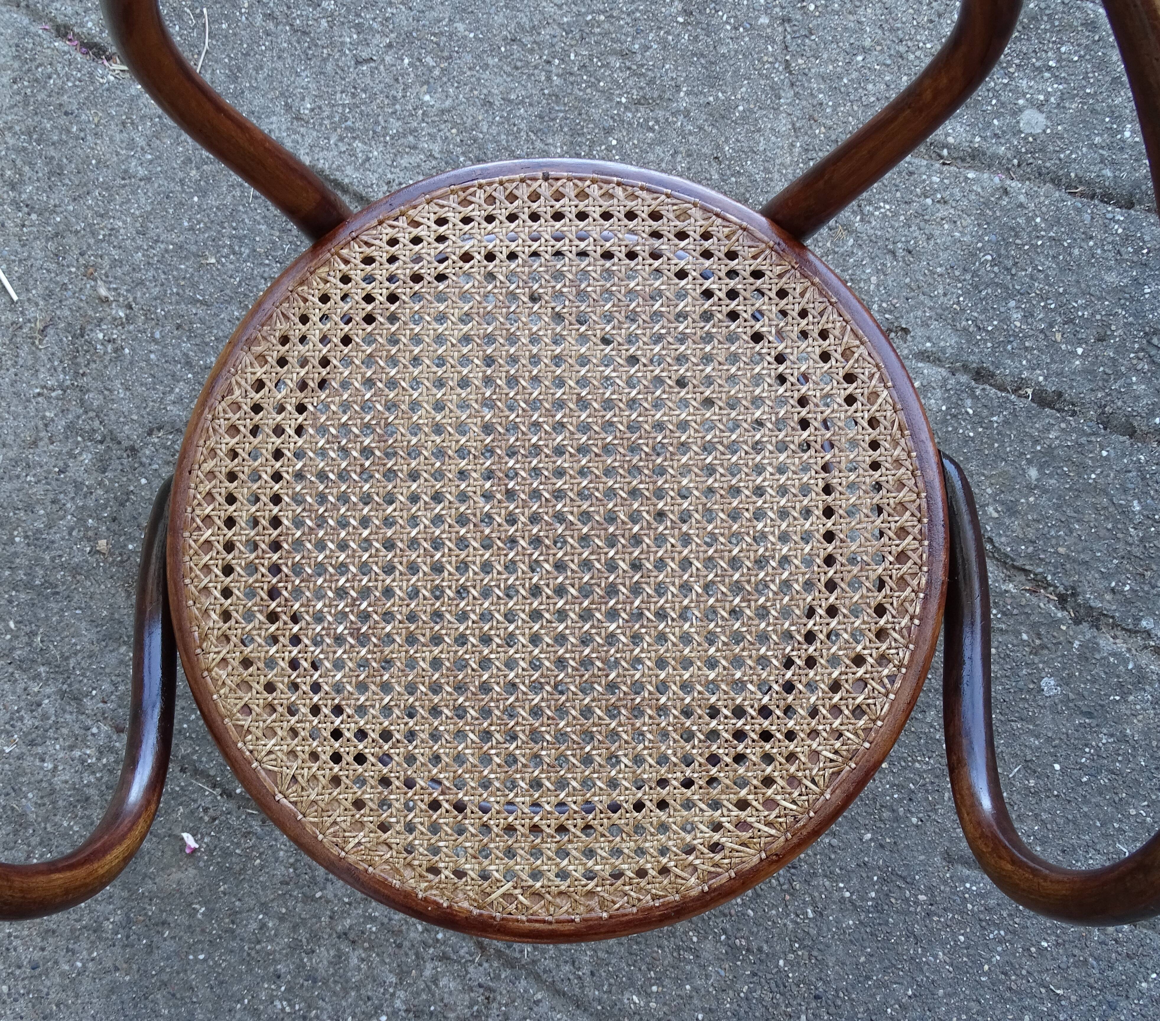 Armchair B9 Le Corbusier from 1910 by Kohn, Cannage neuf