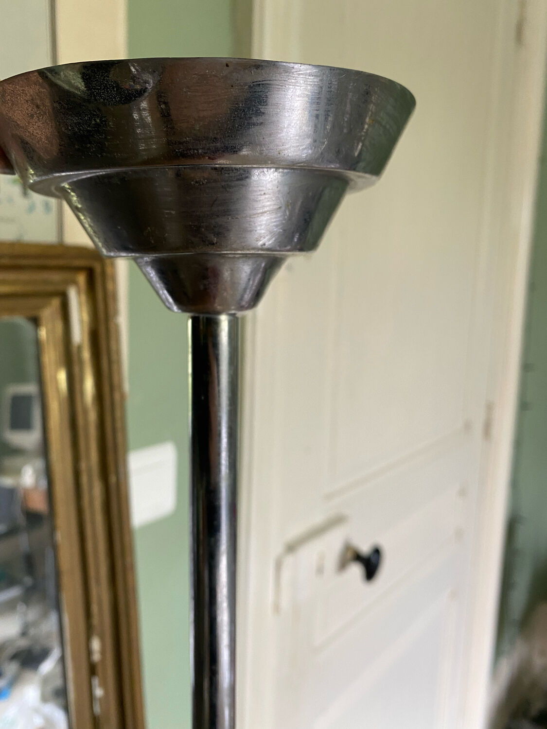 Suspension émaillée bleue