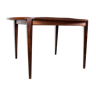 Danish extendable dining table in Rio Rosewood by Henry Rosengren Hansen 1960.