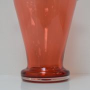 Art Czech glass vase, by Glasswork Novy Bor, 1950s