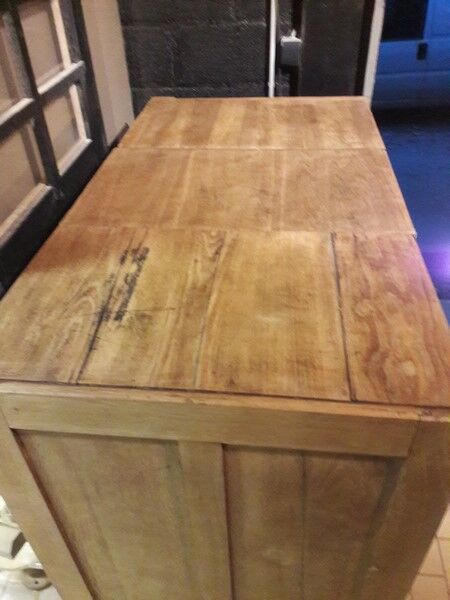 Former furniture of notary in oak 12 drawers 1930