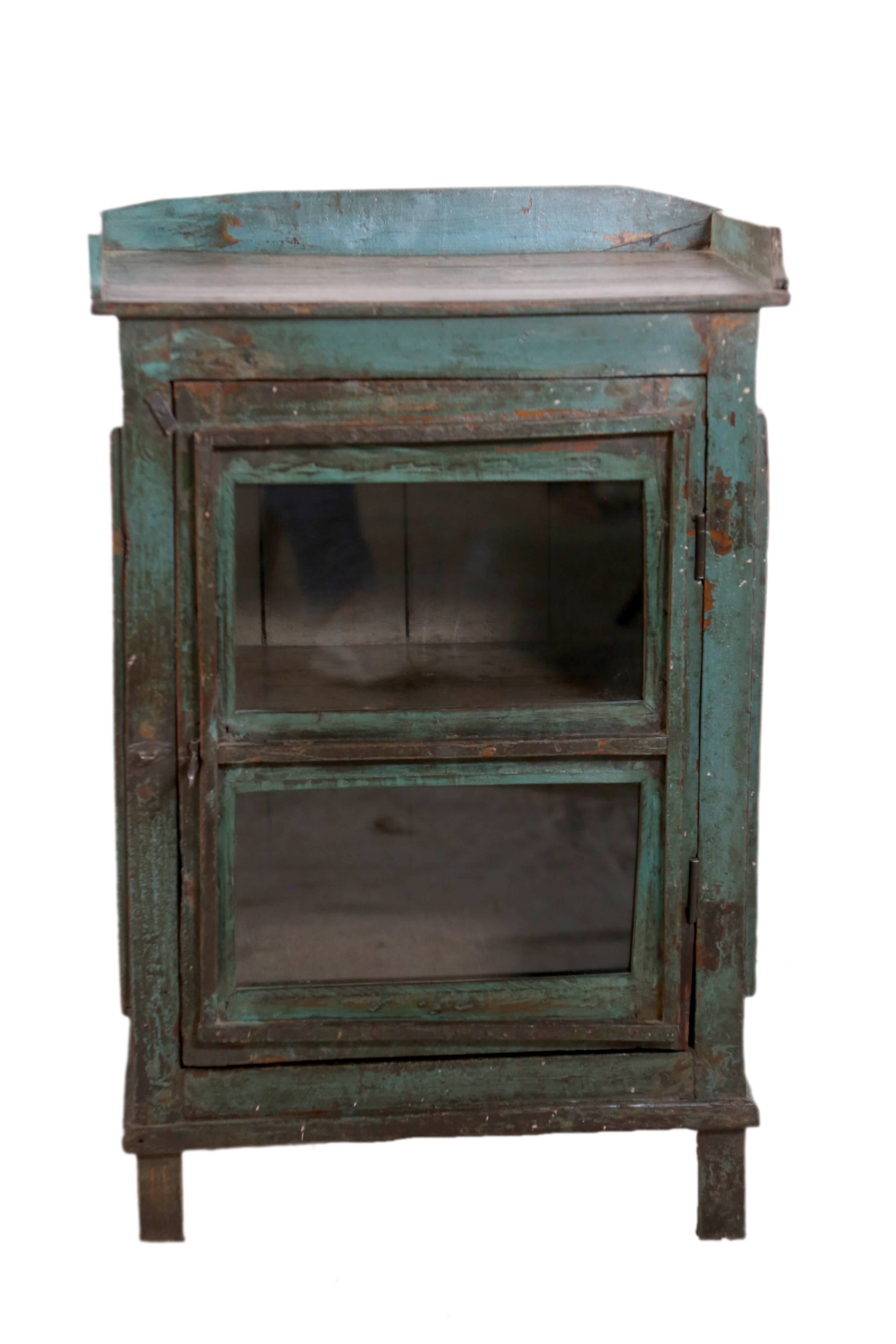 Bedside in ancient Burmese teak