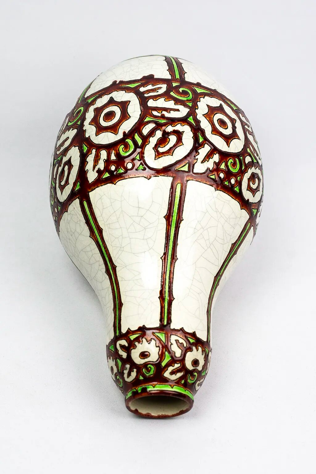 Vase Charles Catteau - Boch Frères Keramis – crackled earthenware, decoration 983