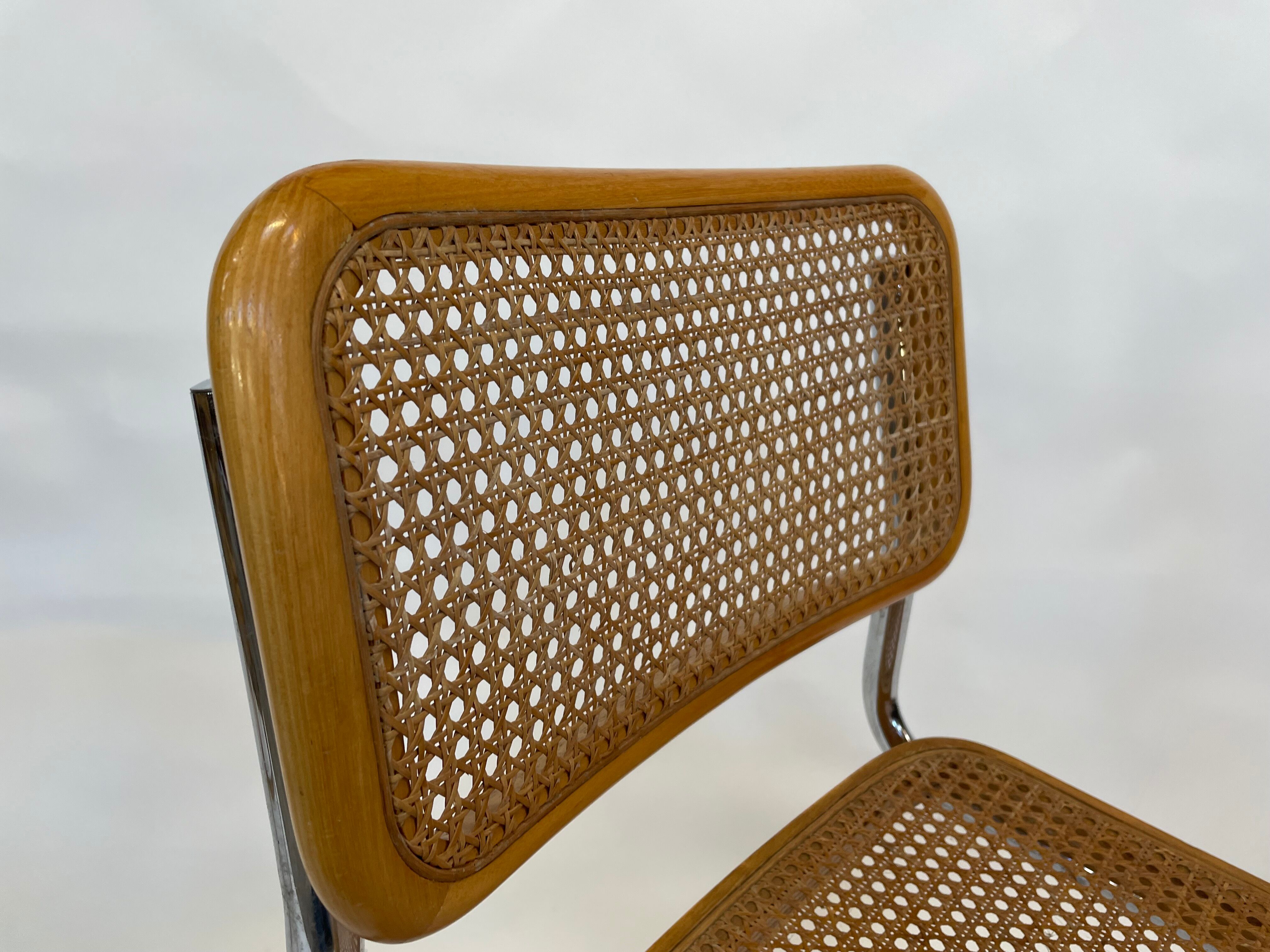 Cesca design chair b32 model in chrome