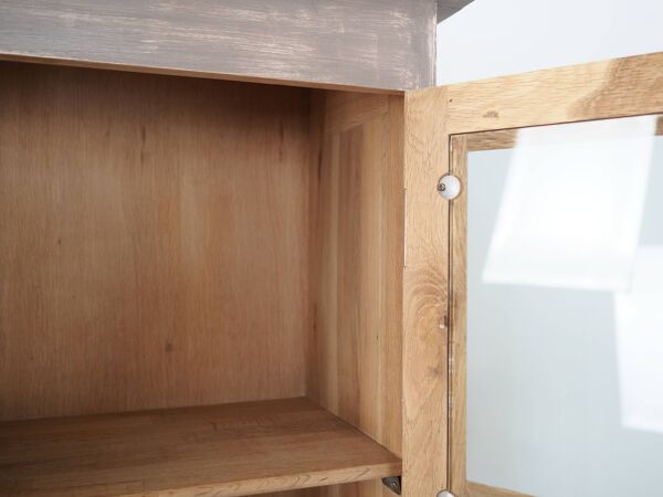 Vitrine en chêne, design danois, années 80, fabrication : Danemark