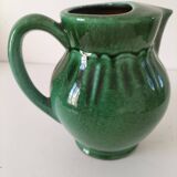 Glazed earthenware pitcher