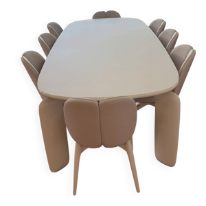 Ensemble tables et chaises rochebobois pulp