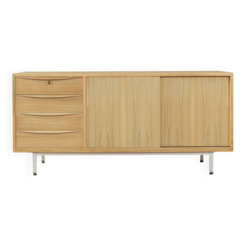 Buffet en bois clair, années 1950