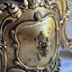 Rococo / Louis XVI brass tripod floor lamp, gilded