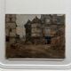 Oil on panel street scene by Roy 1856