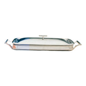 Plat en verre avec couvercle en