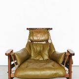 Jean Gillon "Jangada" Lounge Chair & Ottoman for Italma Wood Art, 1968