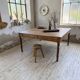 Grande table de ferme XL chêne « carrée » conférence 1950