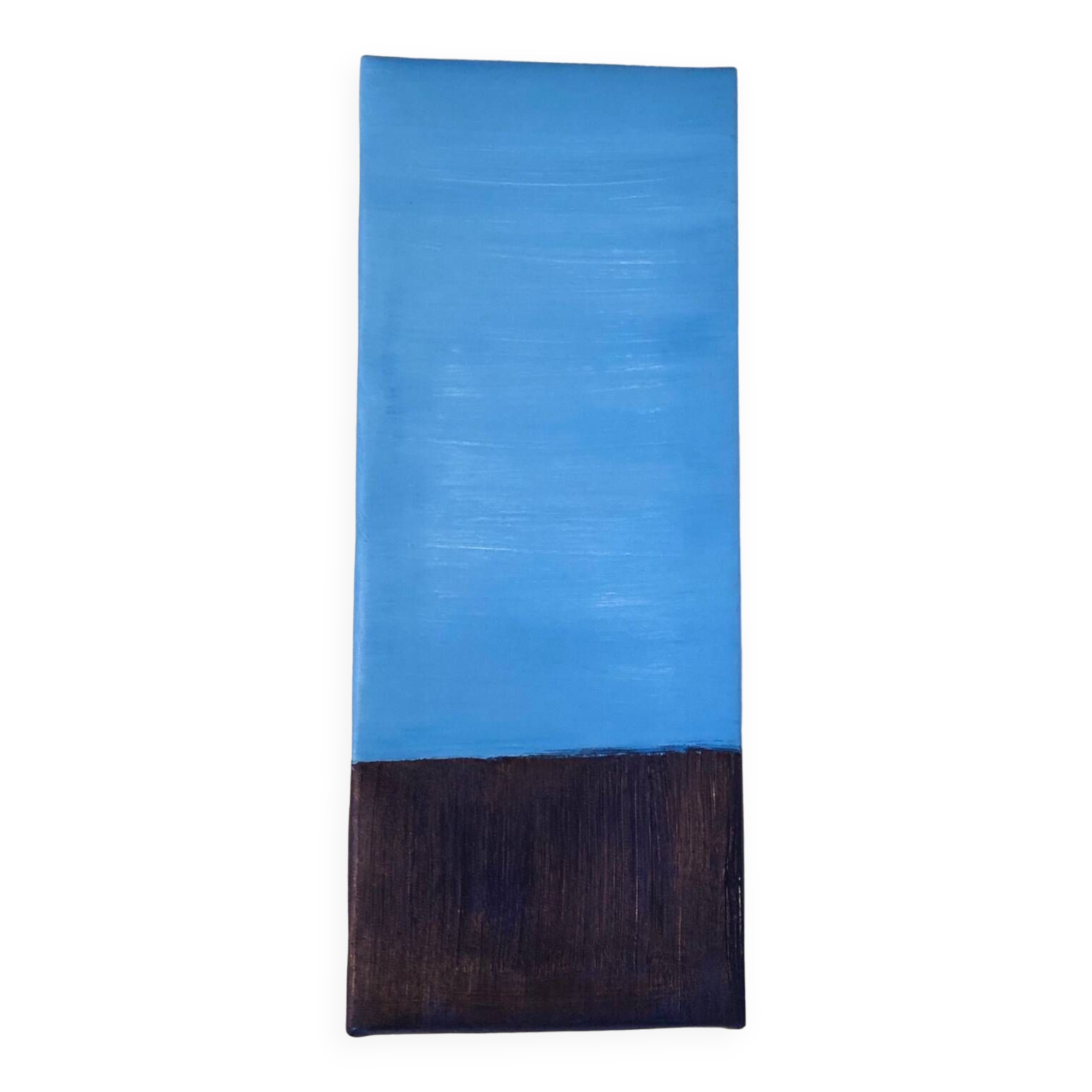 Abstract Blue Oil Painting