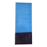 Tableau Huile Bleu Abstrait